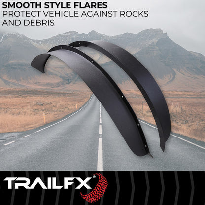 TrailFX Rear Flat Fender Flares For 2021-2025 Bronco 2 Door