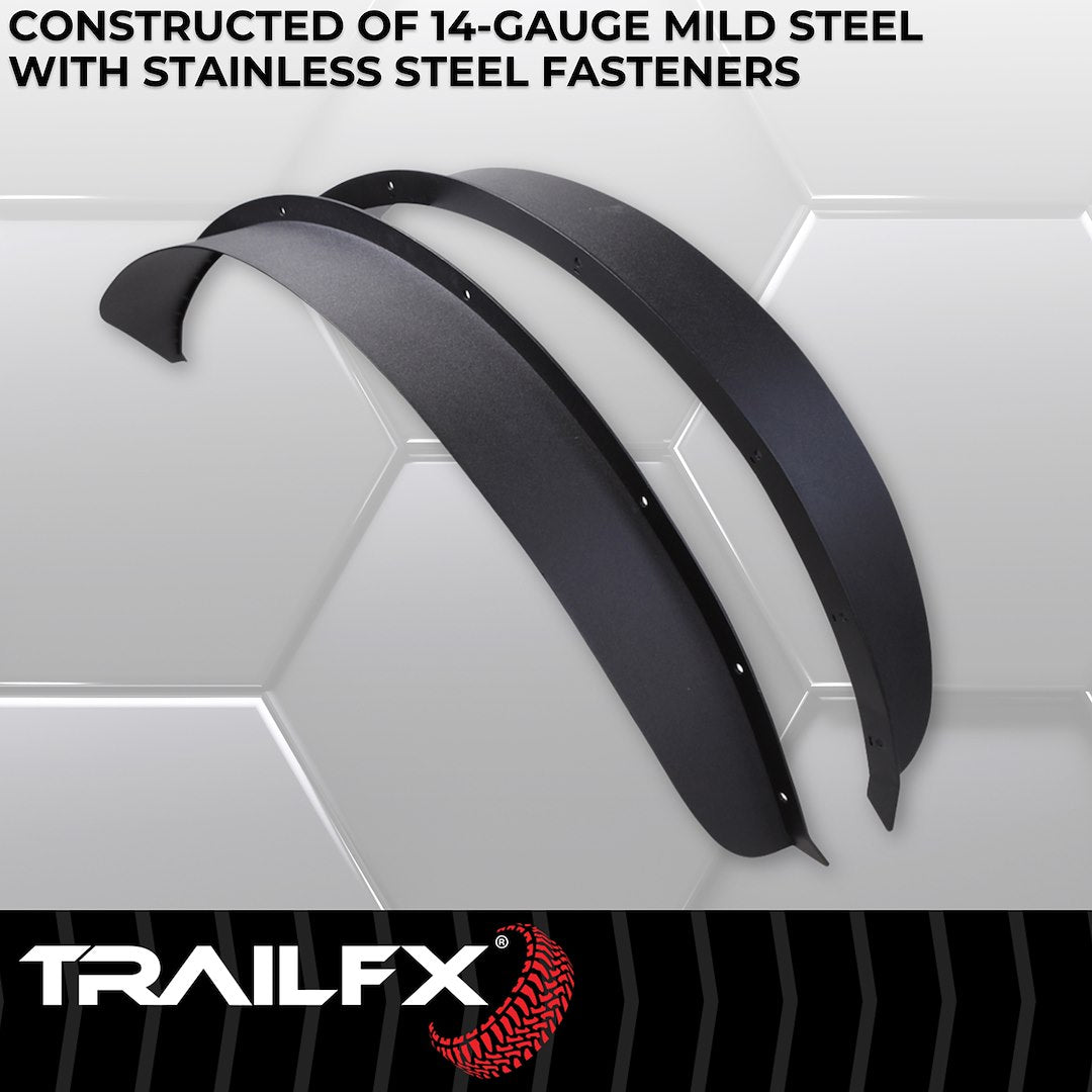 TrailFX Rear Flat Fender Flares For 2021-2025 Bronco 2 Door