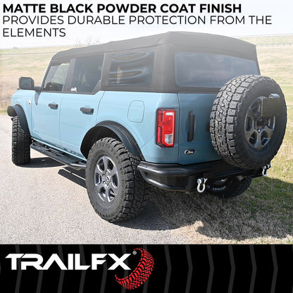 TrailFX Rear Flat Fender Flares For 2021-2025 Bronco 2 Door