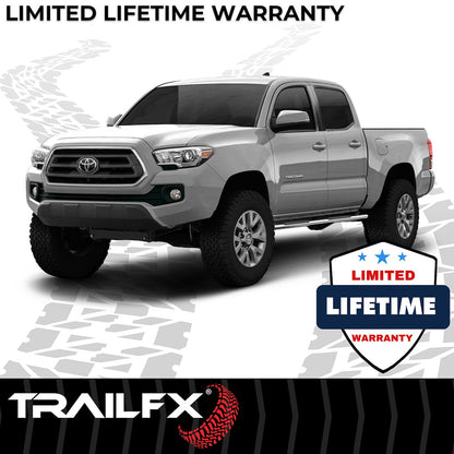 TrailFX T4 Trapezoid Step Bar For Toyota Tacoma Crew Cab (Double Cab) - Stainless