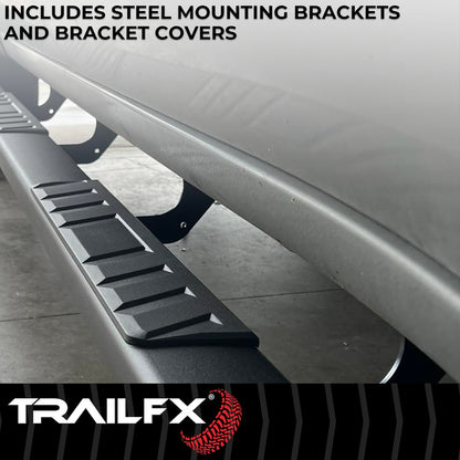 TrailFX T4 Trapezoid Step Bar For 2020-2025 Gladiator - Black
