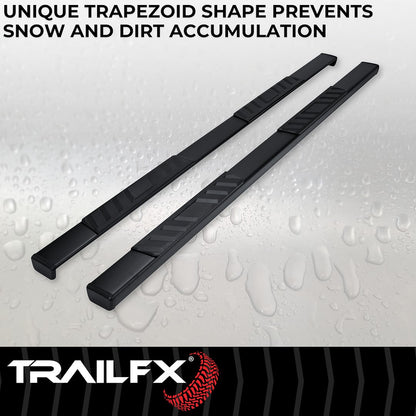 TrailFX T4 Trapezoid Step Bar For 2020-2025 Gladiator - Black