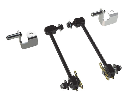 TeraFlex JK 10 Inch Front Sway Bar Quick Disconnect Kit 3-4 Inch Lift