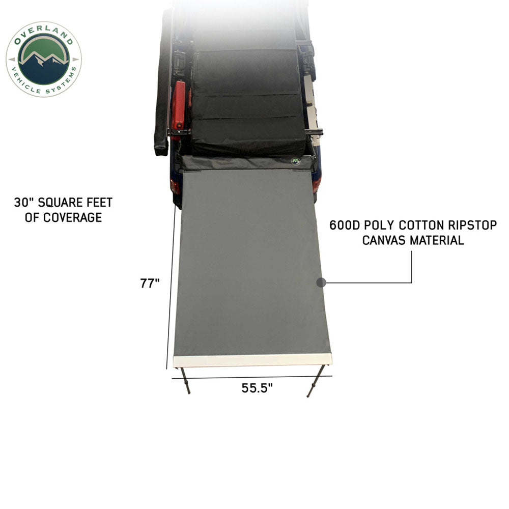 Overland Vehicle Systems Nomadic Awning 4.5 The Perfect 4.5 Awning with Black Cover