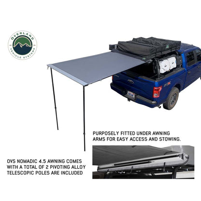 Overland Vehicle Systems Nomadic Awning 4.5 The Perfect 4.5 Awning with Black Cover