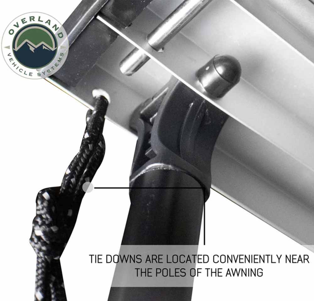 Overland Vehicle Systems Nomadic Awning 2.0 - 6.5' with Black Cover