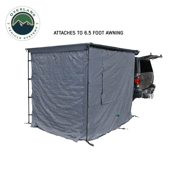 Overland Vehicle Systems HD Nomadic 2.0 Awning Room Enclosure – Grey / Green (4 Walls & Floor)