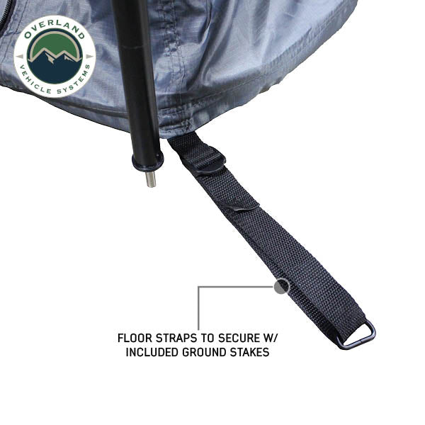Overland Vehicle Systems HD Nomadic 2.0 Awning Room Enclosure – Grey / Green (4 Walls & Floor)