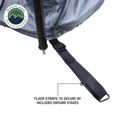 Overland Vehicle Systems HD Nomadic 2.0 Awning Room Enclosure – Grey / Green (4 Walls & Floor)