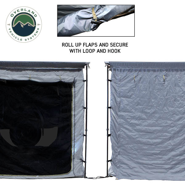 Overland Vehicle Systems HD Nomadic 2.0 Awning Room Enclosure – Grey / Green (4 Walls & Floor)