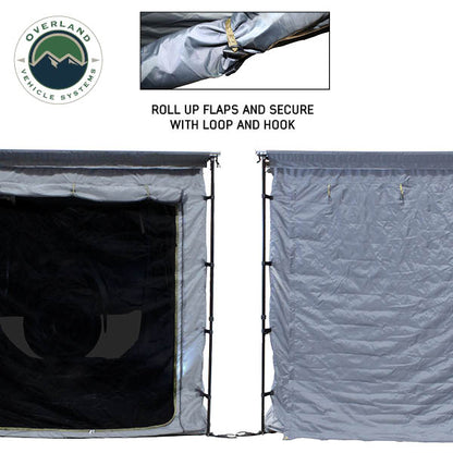 Overland Vehicle Systems HD Nomadic 2.0 Awning Room Enclosure – Grey / Green (4 Walls & Floor)