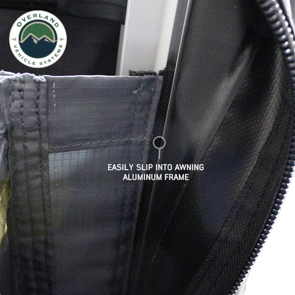 Overland Vehicle Systems HD Nomadic 2.0 Awning Room Enclosure – Grey / Green (4 Walls & Floor)