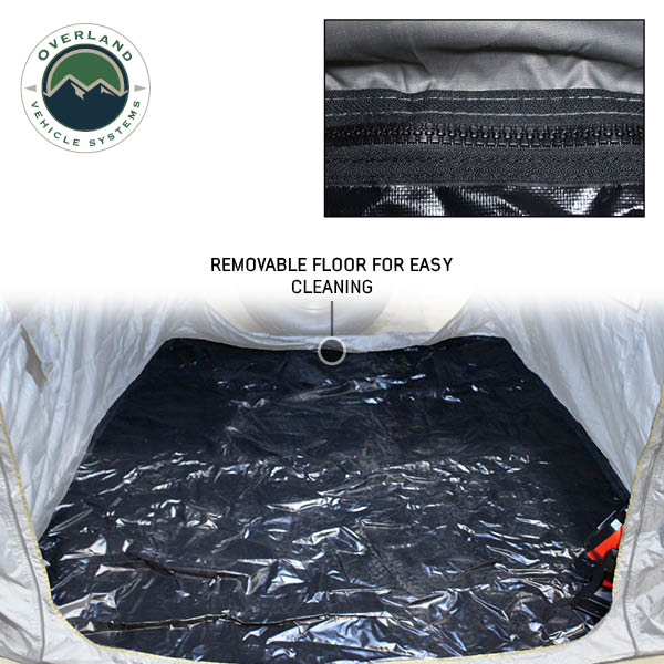 Overland Vehicle Systems HD Nomadic 2.0 Awning Room Enclosure – Grey / Green (4 Walls & Floor)