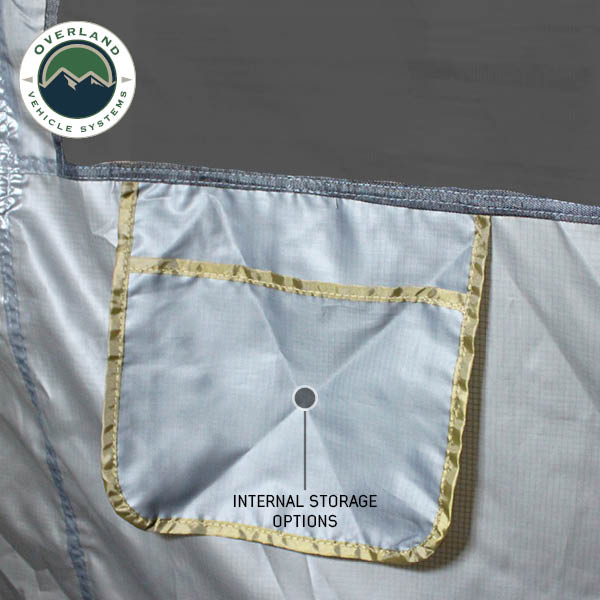 Overland Vehicle Systems HD Nomadic 2.0 Awning Room Enclosure – Grey / Green (4 Walls & Floor)