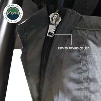 Overland Vehicle Systems HD Nomadic 2.0 Awning Room Enclosure – Grey / Green (4 Walls & Floor)