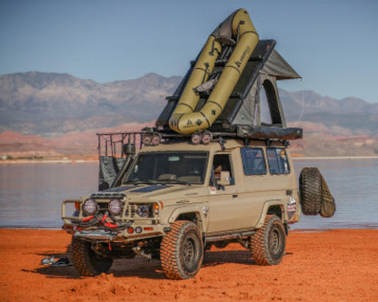 Overland Vehicle Systems Mamba 3 Roof Top Tent - Clam Shell Roof Top Tent