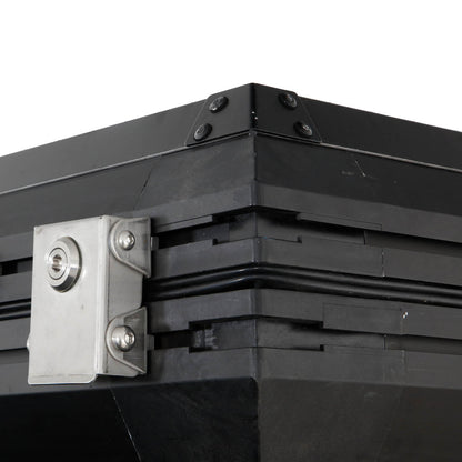 Overland Vehicle Systems Aluminum Clam Shell Roof Top Tent Sidewinder Side Opening