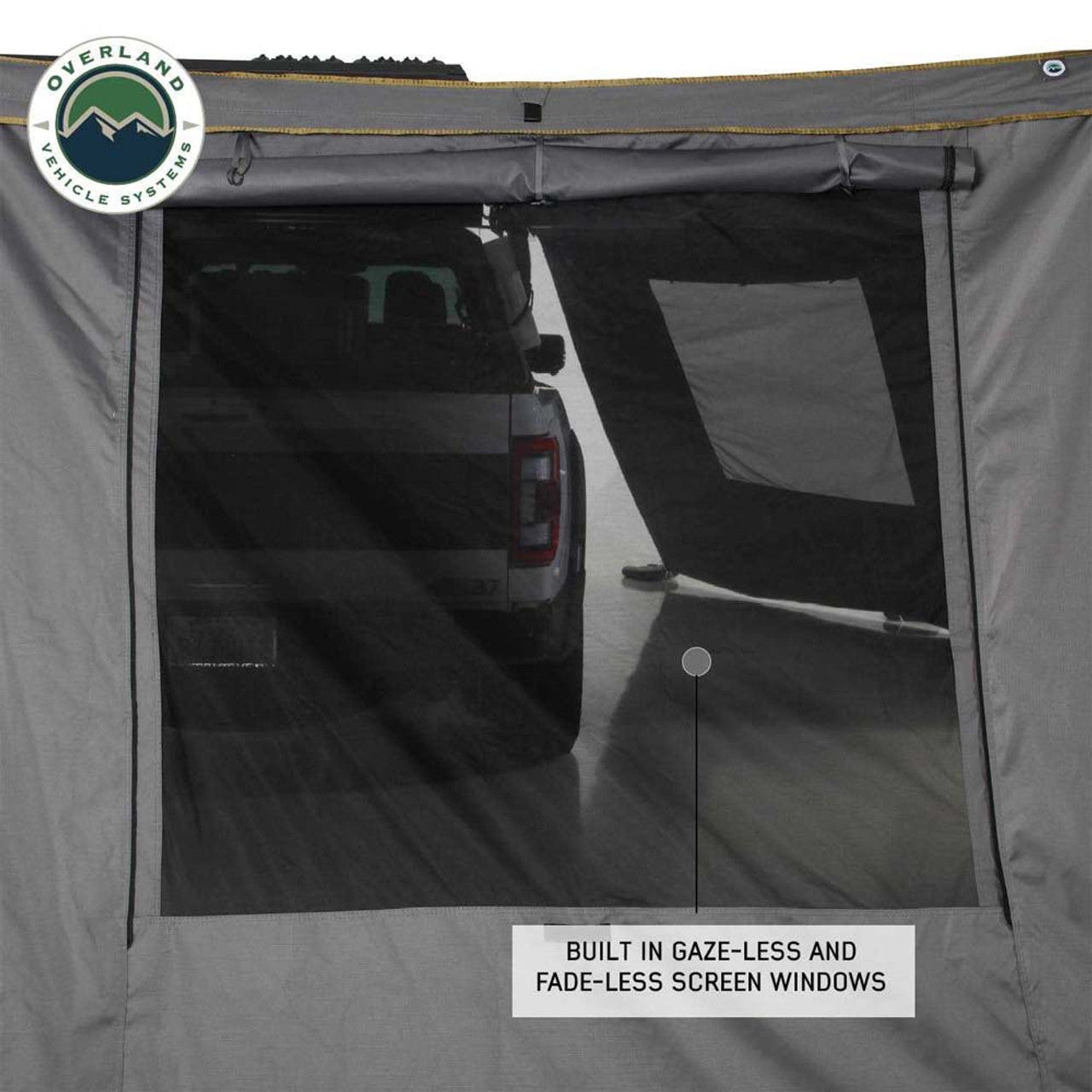 Overland Vehicle Systems 270 Awning Wall With Window - Nomadic Awning 270 Side Wall 2