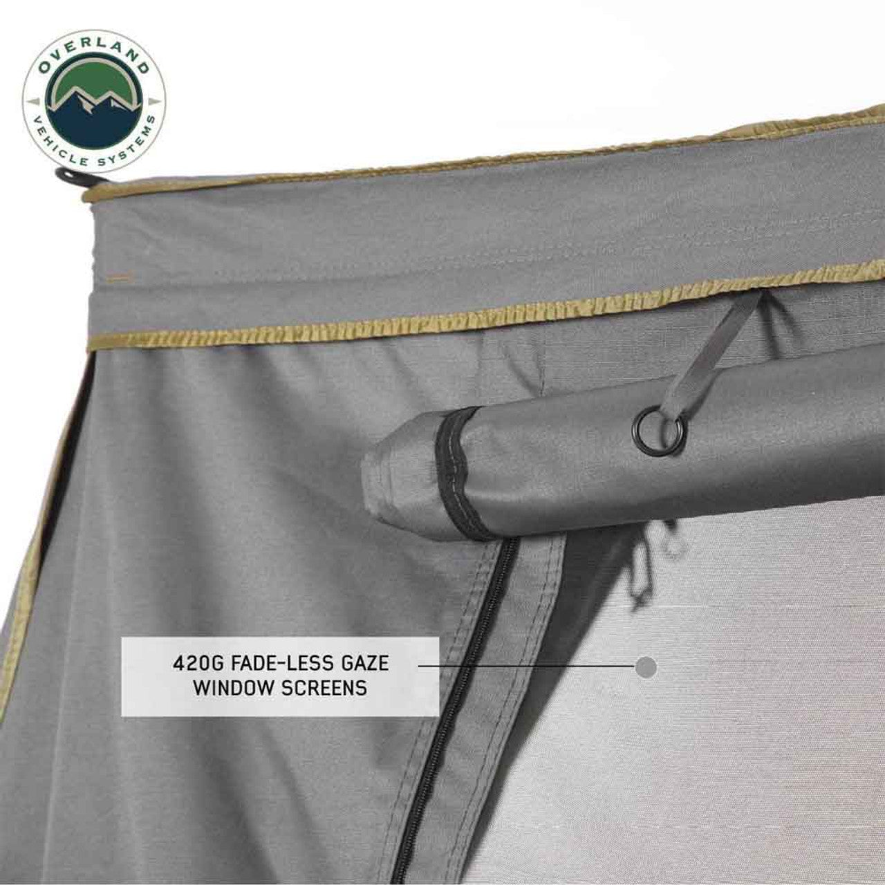 Overland Vehicle Systems 270 Awning Wall With Window - Nomadic Awning 270 Side Wall 2