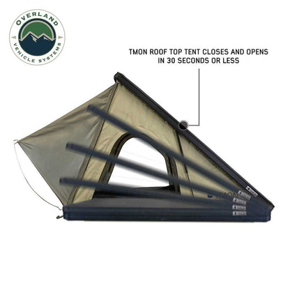 Overland Vehicle Systems LD TMON Clamshell Aluminum Hard Shell Roof Top Tent