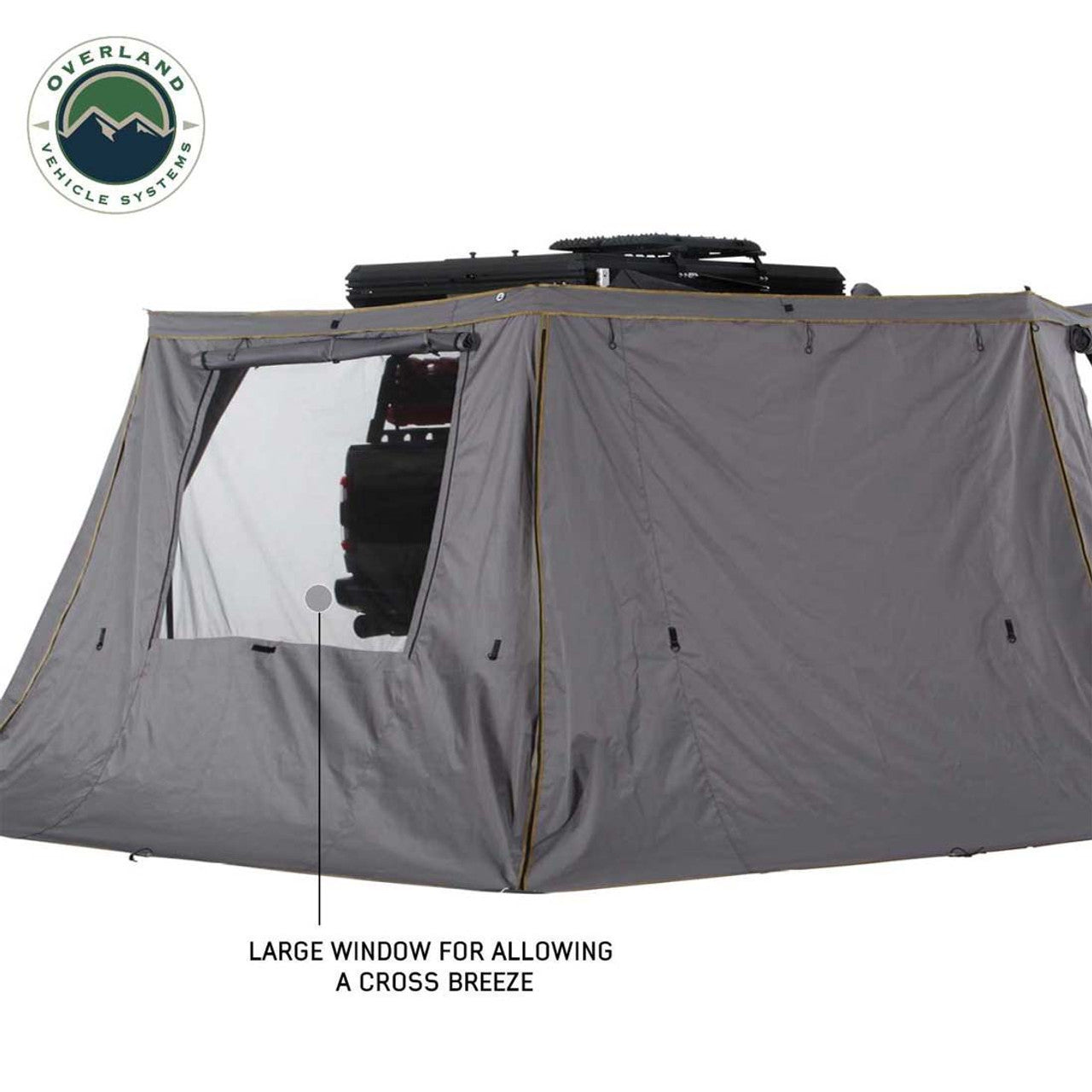 Overland Vehicle Systems HD Nomadic 270 Degree Awning - Wall 2 with Window - Passenger Side