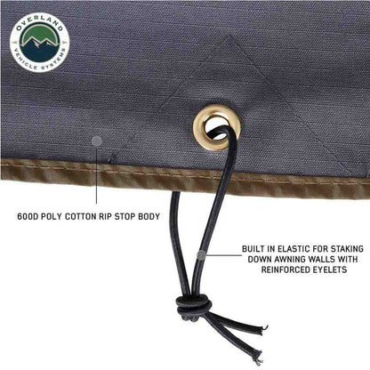 Overland Vehicle Systems HD Nomadic 270 Degree Awning - Wall 2 with Window - Passenger Side