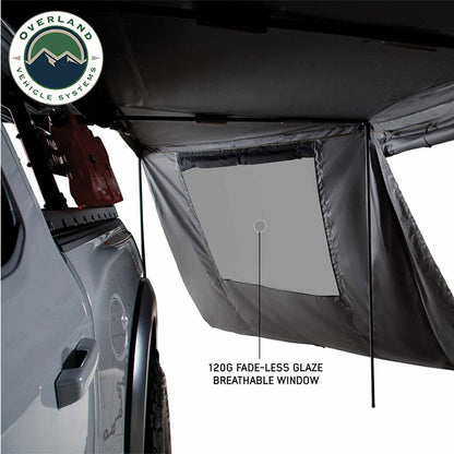 Overland Vehicle Systems Nomadic Awning 180 Degree Side Wall with Window
