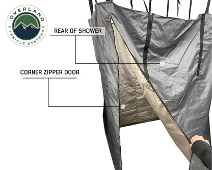 Overland Vehicle Systems Car-Side Shower Room