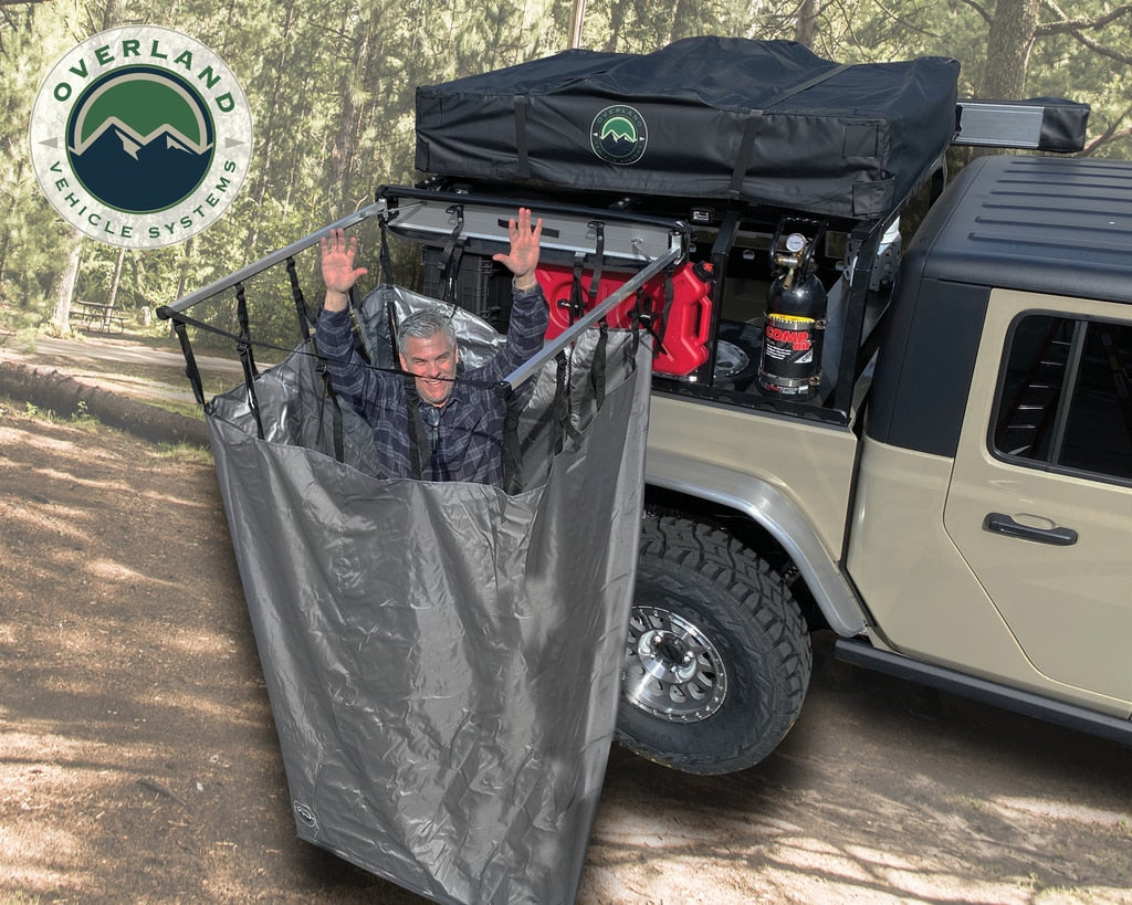 Overland Vehicle Systems Car-Side Shower Room