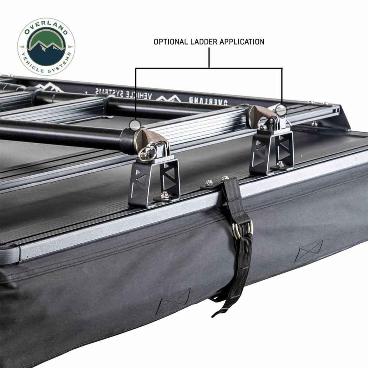 Overland Vehicle Systems XD Sherpa S3S - Soft Sided Roof Top Tent, 3 Person, Grey Body and Black Rainfly