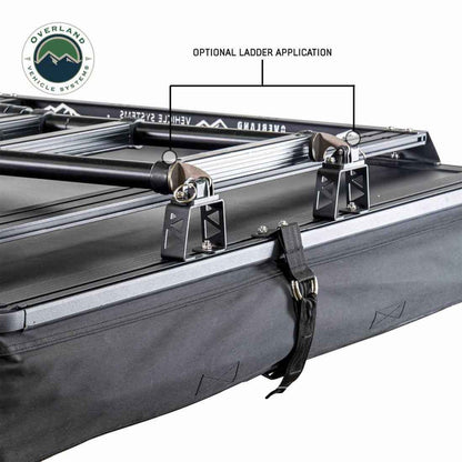 Overland Vehicle Systems XD Sherpa S3S - Soft Sided Roof Top Tent, 3 Person, Grey Body and Black Rainfly