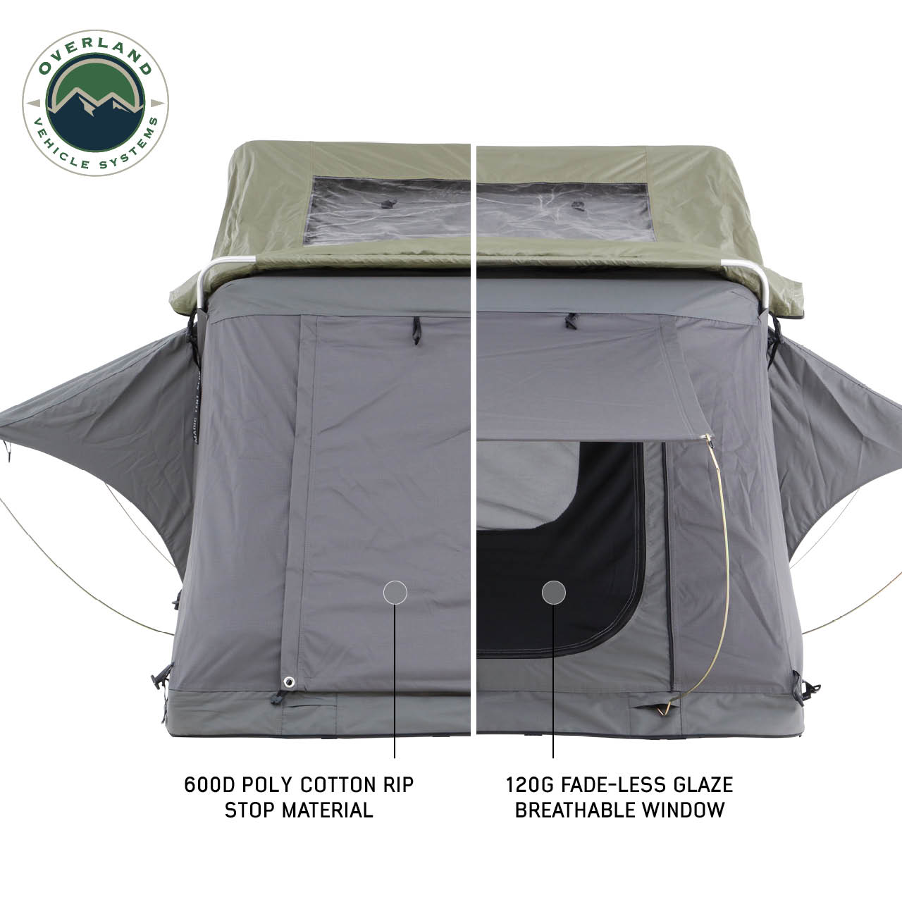 Overland Vehicle Systems Extended Roof Top Tent - The Perfect 4 Person Roof Top Tent