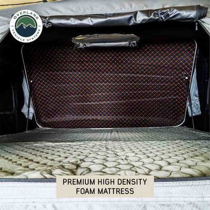 Overland Vehicle Systems HD Bundu 2 - Hard Shell Roof Top Tent, 2 Person, Grey Body and Black Rainfly