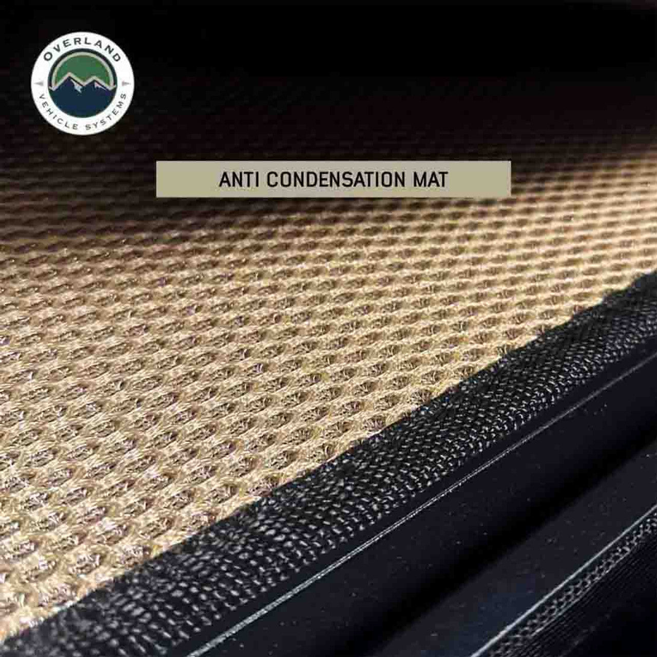 Overland Vehicle Systems HD Bundu 2 - Hard Shell Roof Top Tent, 2 Person, Grey Body and Black Rainfly