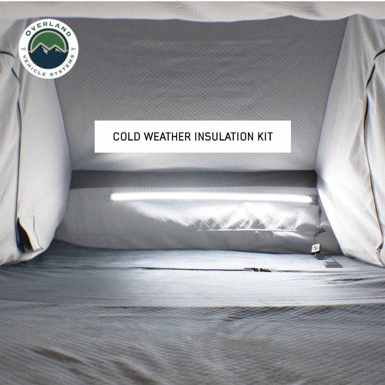 Overland Vehicle Systems XD Everest 4 - Cantilever Aluminum Roof Top Tent, 4 Person, Grey Body and Black Rainfly