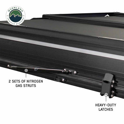 Overland Vehicle Systems XD Everest 4 - Cantilever Aluminum Roof Top Tent, 4 Person, Grey Body and Black Rainfly