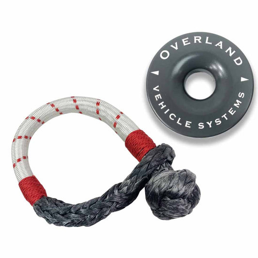 Overland Vehicle Systems Recovery Ring and Soft Shackle Combo Pack - 41,000 lb.