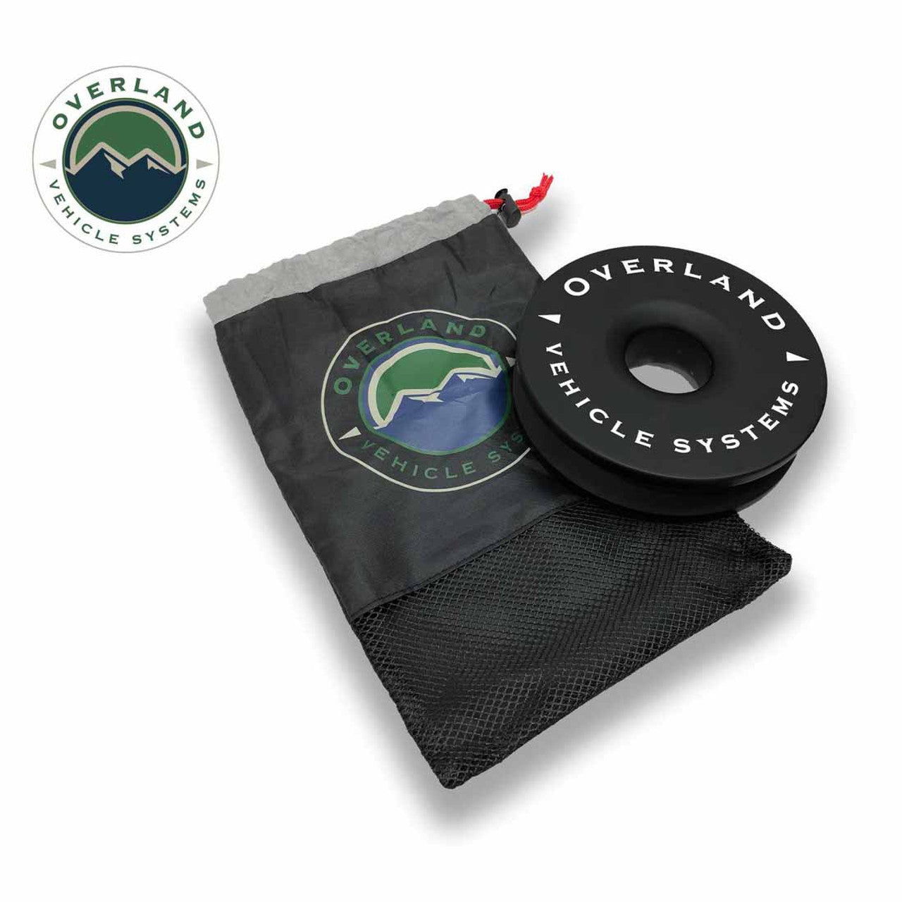 Overland Vehicle Systems Soft Shackle Recovery Ring Combo Pack - 45,000 lb - Black