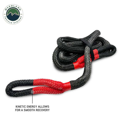 Overland Vehicle Systems Brute Kinetic Recovery Rope 1 1/4 Inch x 30 Foot With Storage Bag