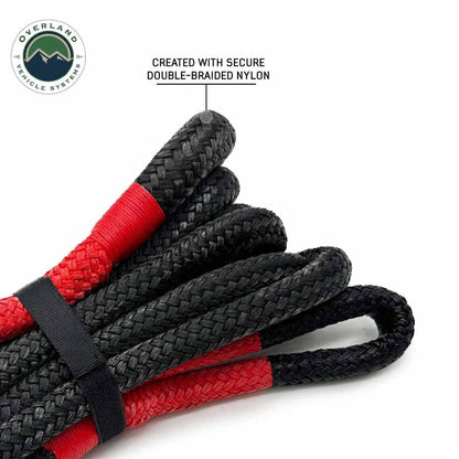 Overland Vehicle Systems Brute Kinetic Recovery Rope 1 1/4 Inch x 30 Foot With Storage Bag