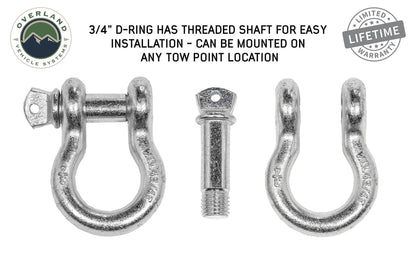 Overland Vehicle Systems Recovery Shackle D-Ring Bow Shackle vs Soft Shackle