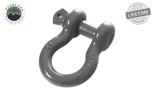 Overland Vehicle Systems Recovery Shackle 3/4 Inch 4.75 Ton - Gray Universal