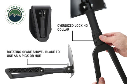 Overland Vehicle Systems Multi Functional Military Style Utility Shovel