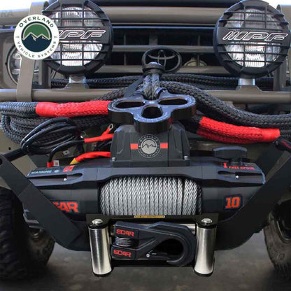 Overland Vehicle Systems SCAR 10 Winch – 10,000 lb (Steel Cable & Wireless Remote)