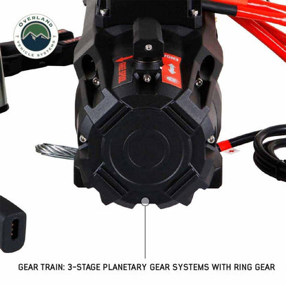 Overland Vehicle Systems SCAR 10 Winch – 10,000 lb (Steel Cable & Wireless Remote)