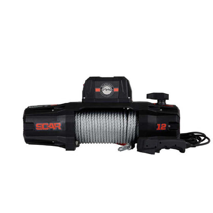 Overland Vehicle Systems SCAR 12 Winch – 12,000 lb (Steel Cable & Wireless Remote)