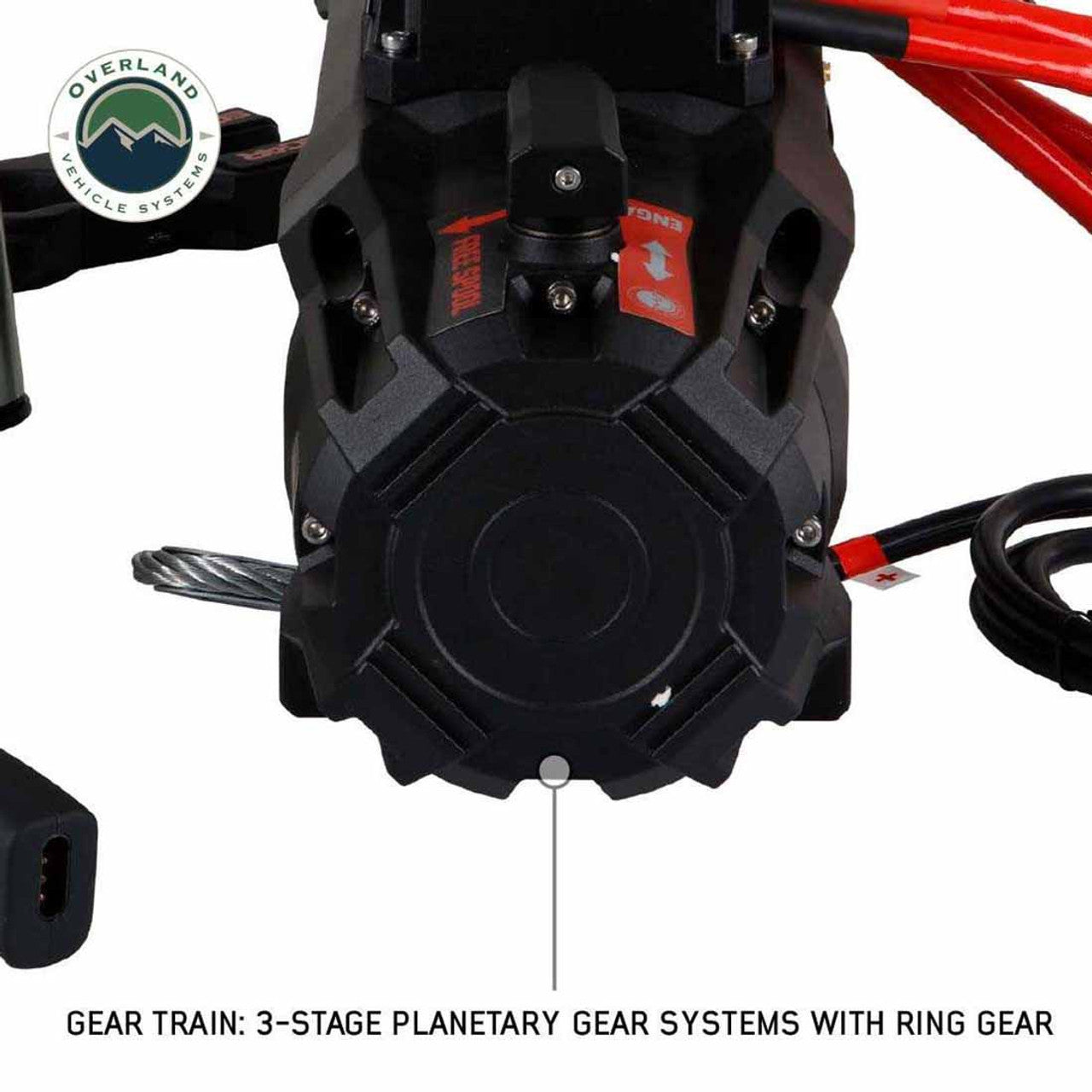 Overland Vehicle Systems SCAR 12 Winch – 12,000 lb (Steel Cable & Wireless Remote)