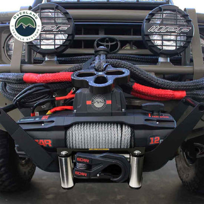 Overland Vehicle Systems SCAR 12 Winch – 12,000 lb (Steel Cable & Wireless Remote)