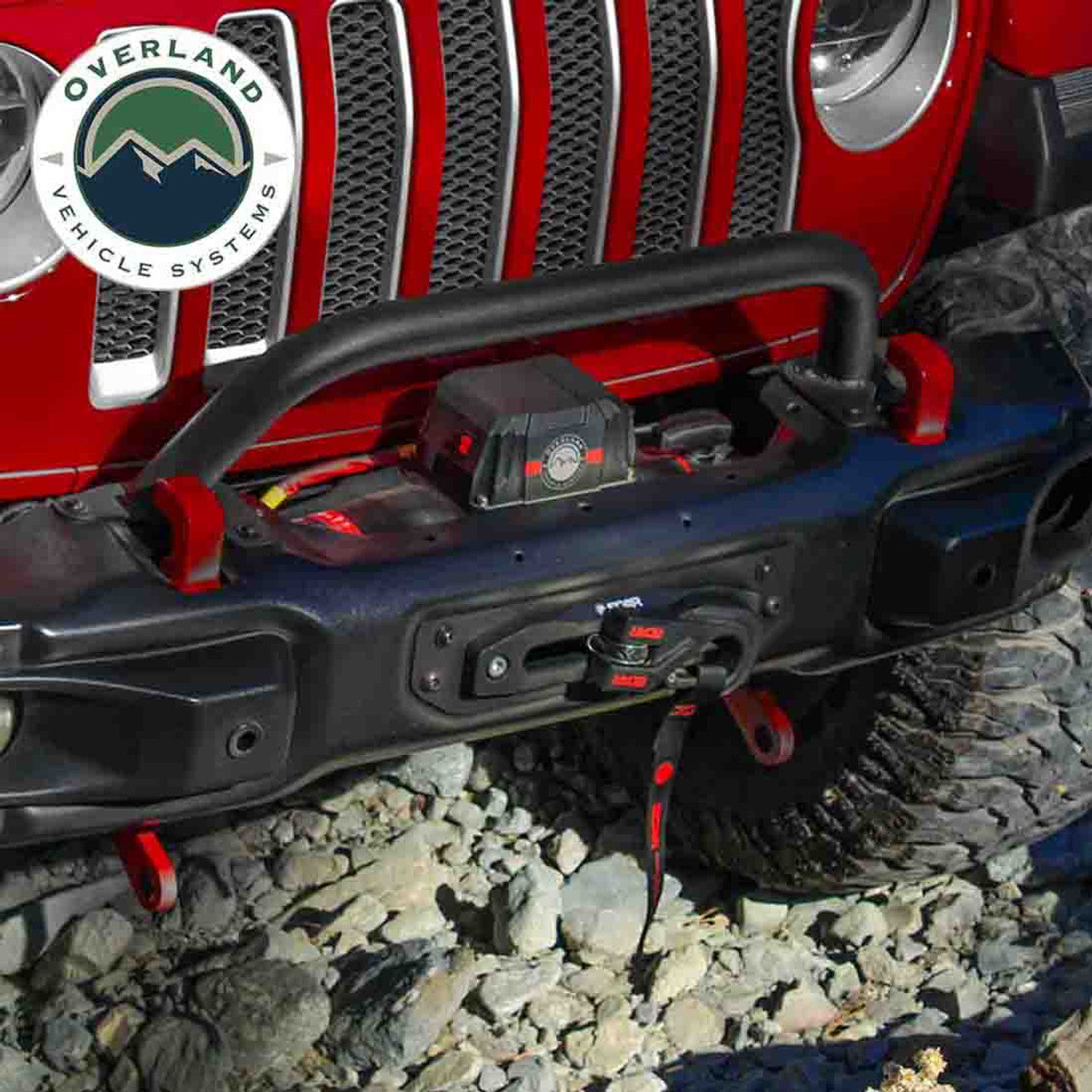 Overland Vehicle Systems SCAR 12 Winch – 12,000 lb (Steel Cable & Wireless Remote)