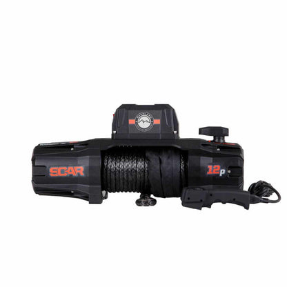 Overland Vehicle Systems SCAR 12P Winch – 12,000 lb (Synthetic Rope & Wireless Remote)